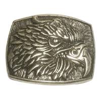 Silberne Gürtelschnalle Wechselschnalle Adlerkopf für 4 cm Gürtelbreite Bild 1
