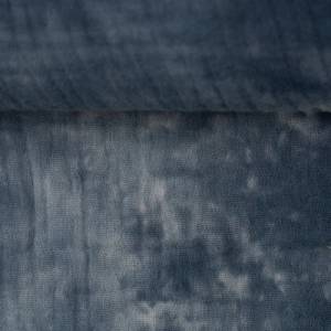 9,50EUR/m Musselin Double Gauze Jakob in dunkelblau Batik Optik Bild 1