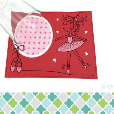 Mugrug, Tassen- oder Kerzenuntersetzer für Balletttänzerinnen