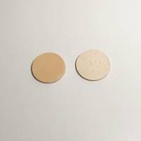 Runde beige Blankleder-Stanzteile zum punzieren 30 mm 10/20/30/40/50 Stück Bild 2