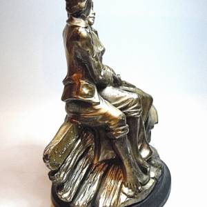 Traumhafte Italienische Silber Figurine DIE LIEBENDEN Romeo & Julia Bild 2
