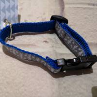 Hundehalsband blau grau Anker Bild 1