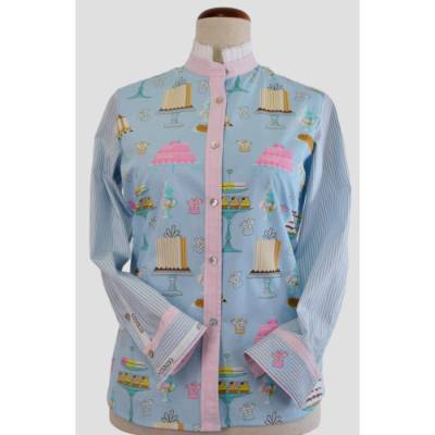 Damen Hemdbluse | Kaffee + Leckerei |