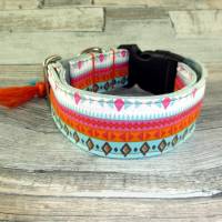 Hundehalsband "Indian" Halsband Hund Designerhalsband Schmuckhalsband verstellbar mit Klickverschluss Bild 2