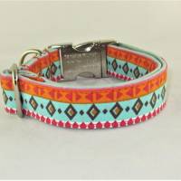Hundehalsband "Indian" Halsband Hund Designerhalsband Schmuckhalsband verstellbar mit Klickverschluss Bild 3