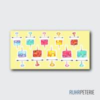 34 Geburtstag Sticker | Geburtstagstorte Aufkleber | Geschenkbox Aufkleber | Geburtstag Etikett | Aquarell Sticker Bild 2