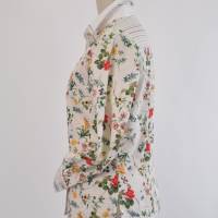 Damen Hemdbluse | Blumen Druck in Creme/Weiß | Bild 2
