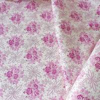 2x Kissenbezug Kopfkissen Bezug Bauernstoff mit Rosen, Blümchen Punkten rosa lila weiß, Wäschestoff Vintage Landhausstil Bild 4