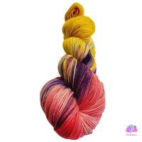Handgefärbte Sockenwolle Trekking 4fach, Farbe: Tulpenstrauß Bild 3