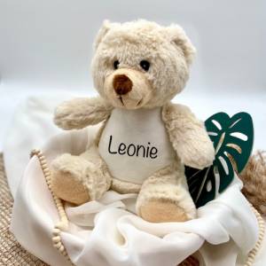 Kuscheltier Teddybär mit Name Personalisiert | Geburtsdaten Bild 3