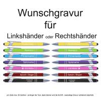 Kugelschreiber personalisiert | Metall Kugelschreiber mit Gravur | 5 Stück | Softtouch | Stylus | Touch Pen Bild 4