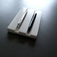 weiße Stiftablage für 1, 2, 3 oder 4 Stifte (verschiedene Grössen) Bild 4