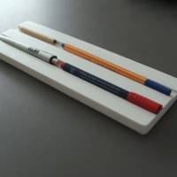 weiße Stiftablage für 1, 2, 3 oder 4 Stifte (verschiedene Grössen) Bild 9