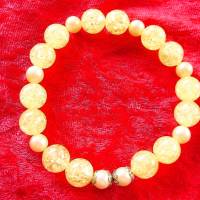Perlenarmband Honigtau I schön und elegant handgemacht von Hobbyhaus Bild 3