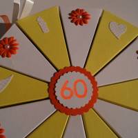 Geldgeschenk, Geschenk zum 60. Geburtstag, Geldgeschenkverpackung,  Geschenkschachtel zum Geburtstag,Geburtstagskind Bild 2
