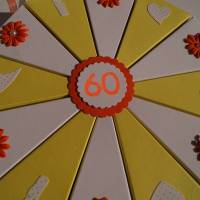 Geldgeschenk, Geschenk zum 60. Geburtstag, Geldgeschenkverpackung,  Geschenkschachtel zum Geburtstag,Geburtstagskind Bild 3