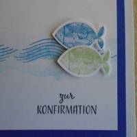 Enladungskarten zur Konfimation Fisch Einladungskarte Einladungen Einladung Einladungskarte Junge o,Mädchen nach Wahl Bild 4