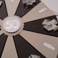 Geldgeschenk, Geschenk zum 50.Geburtstag,Geldgeschenkverpackung,Geschenkschachtel zum Geburtstag, Geburtstagsgeschenk Bild 5