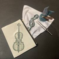 Kleine Zubehör-Tasche für Cellospieler, Geschenk für Cellisten, Geschenk für Cellolehrer Bild 6