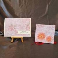 Hochzeitskarte mit Geschenkverpackung - Liebe - Rosen Bild 1