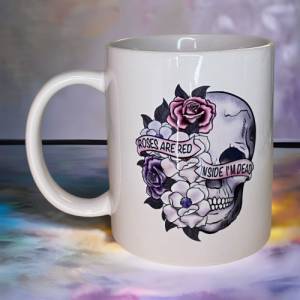 Skull Becher Personalisierte Kaffeebecher Keramikbecher Teetasse Tasse Bild 1