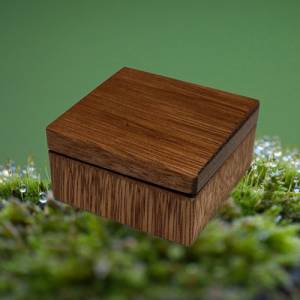 Ringbox aus Holz personalisierbar Überseeholz Bild 2