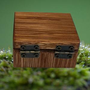 Ringbox aus Holz personalisierbar Überseeholz Bild 3