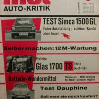 mot Auto-Kritik  Nr. 6 -    13.3.1965   -     Test :  Simca 1500 GL / Glas 1700 TS / Dauphine Bild 1