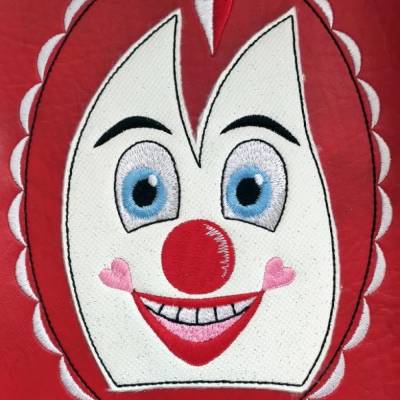 *  Dom mit Gesicht und Rahmen  *  Stickdatei 13 x 18 für Karneval, Fasching, Fasnet