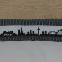Schlüsselband Geschenk-Schlüsselanhänger Köln-Anhänger schwarz grau Skyline Autoschlüssel Hausschlüssel Bild 2