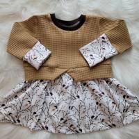 Sweater Kleid / Sweater / Tunika / Girly Sweater / Kleidchen mit Schößchen Kleid für Mädchen Bild 1