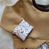 Sweater Kleid / Sweater / Tunika / Girly Sweater / Kleidchen mit Schößchen Kleid für Mädchen Bild 3
