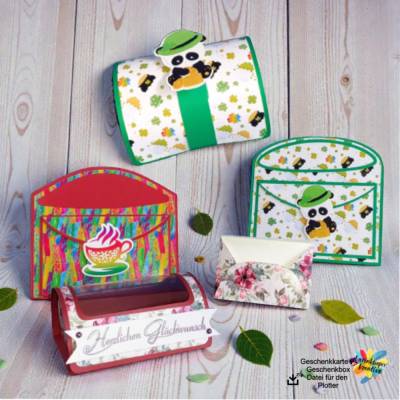 Plotterdatei Geschenkkarte & Geschenkbox – SVG, DXF & PDF für Cricut, Brother und Silhouette