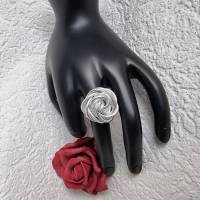 Ring Rose in Größe 17 in der Farbe silber Bild 1