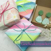 Blaue Stiefmütterchen Frühling Ohrringe, Polymer Ton Leichte Ohrringe, Geschenk für Mama, Blumen Geschenk für Frau Bild 8