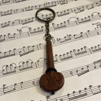 Geigen Wirbel Schlüsselanhänger, Violin Wirbel mit Schlüsselring, Geschenk für Geiger, Musiker und Lehrer Orchstermusik Bild 8