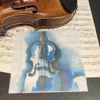 Geigenbogen Reinigungstuch Pflegetuch für Violine, Lack polieren Geige, Violinbögen, Lackpflege Geige Bild 1