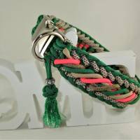 Hundehalsband Candy Flechthalsband Halsband geflochten aus Paracord mit Zugstopp oder Klickverschluss Bild 2