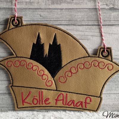 *  Kappe / Narrenkappen  *  ITH Stickdatei, 11 x 15 cm  -  5 Varianten, Karneval, Fasching, Fasnet