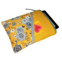 eReader Tasche Blumenzauber senf eBook Reader Tablet Hülle Maßanfertigung, z.B. für Kindle 11 Tolino Shine 4 Bild 6
