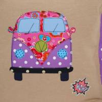 Kissenbezug Hippie Car Kissenhülle 40 x 40 cm Bus Kissenhülle handgemacht Bild 2