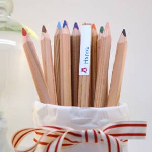 DIY 60 Stiftaufkleber Schulkind mit Name personalisiert verschiedene Motive Bild 2
