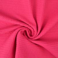 Waffelpique, reine Baumwolle, hochwertige Qualität, pink, 150 cm breit, Preis pro 0,5 lfdm Bild 1