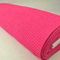 Waffelpique, reine Baumwolle, hochwertige Qualität, pink, 150 cm breit, Preis pro 0,5 lfdm Bild 2