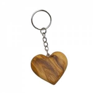 Schlüsselanhänger Handschmeichler Herz aus Olivenholz personalisiert Bild 5