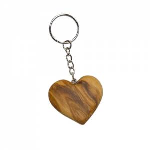 Schlüsselanhänger Handschmeichler Herz aus Olivenholz personalisiert Bild 6