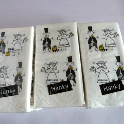 Papiertaschentuch/Motivtaschentuch zur Hochzeit
