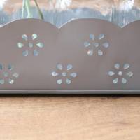 Tischdeko Tablett mit 5 Glasvasen Bild 3