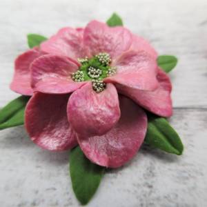 Glänzende Blumen Ohrringe, Shabby Chic Ohrringe, Polymer Clay Ohrringe, Pflanzenliebhaber Geschenk, Perlen Ohrringe Bild 9