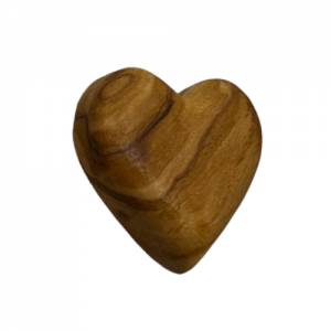 Handschmeichler Herz aus Olivenholz personalisiert Bild 3